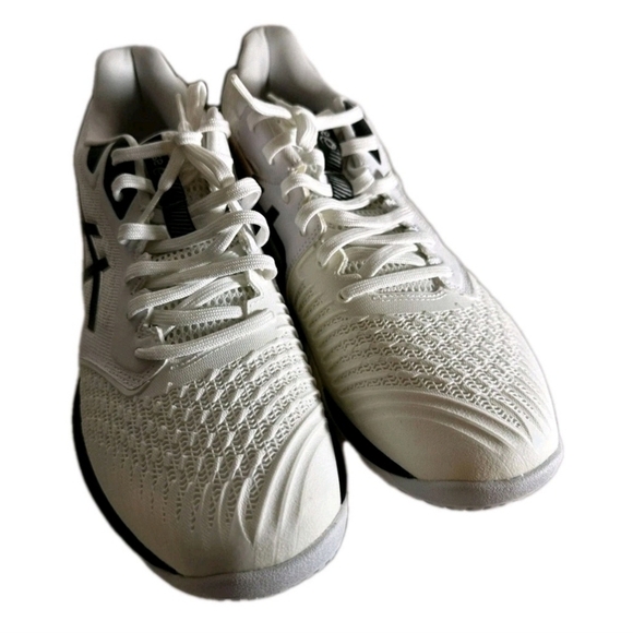 ASICS Netburner Ballistic FF 3 Shoes White/Black Men's Size 11.5 Athletic (EUC) - Picture 3 of 9